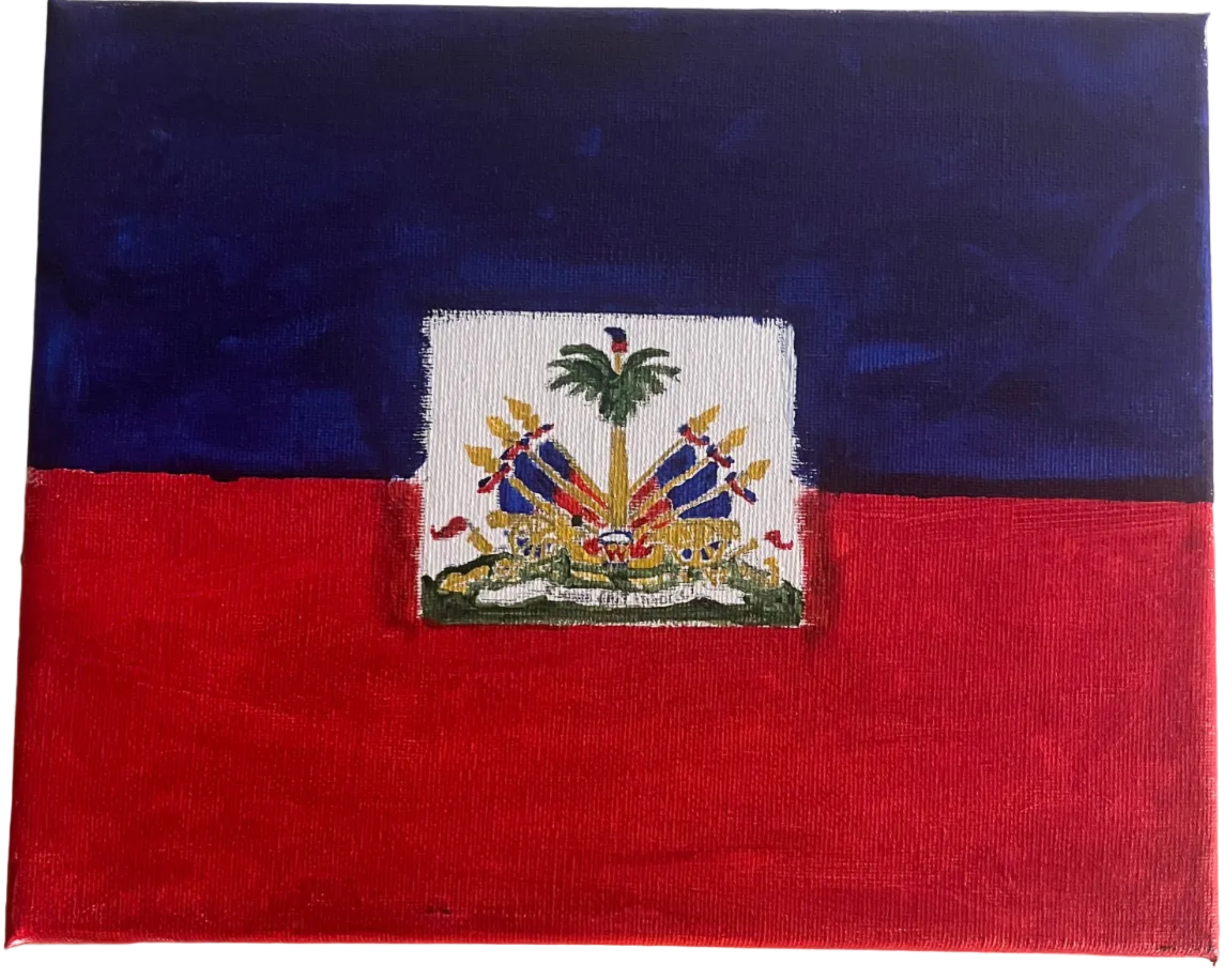 Haitian Flag – Original Canvas Painting