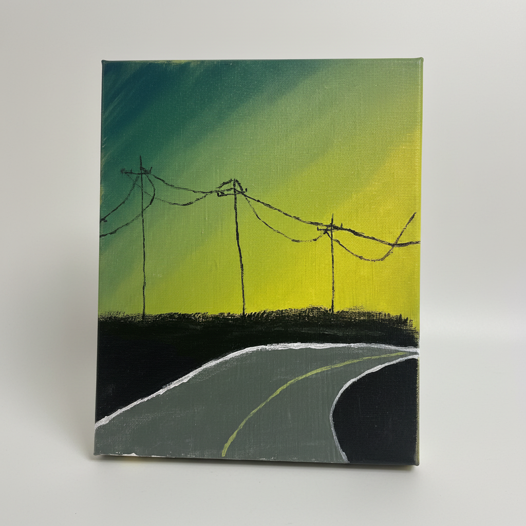 Power Lines at Dusk